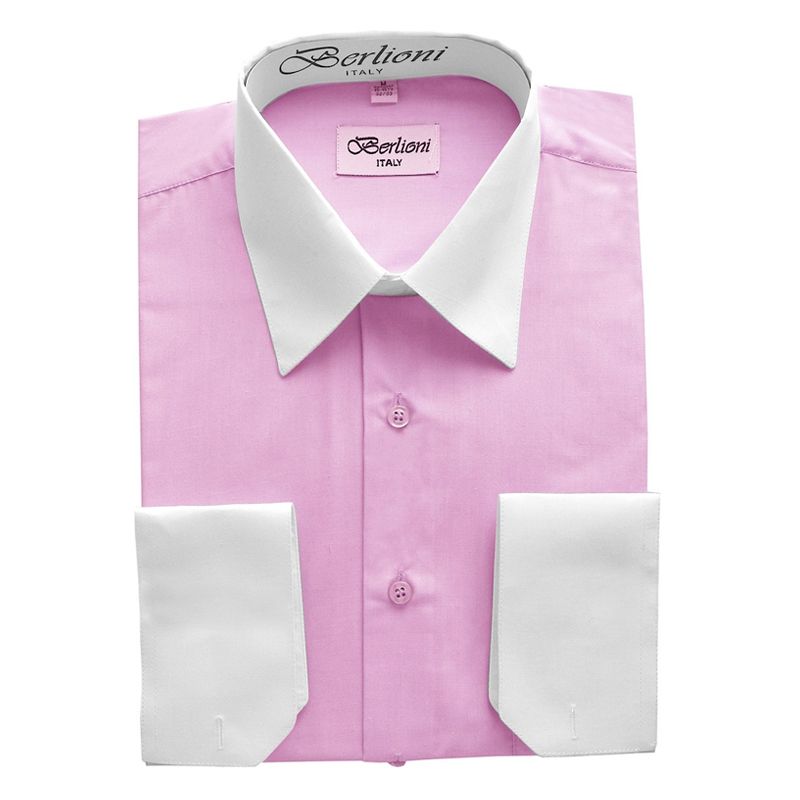 Two-Tone Dress Shirt | N503 | Pink L (16-16 1/2) 36/37 Two-Tone Dress Shirt | N503 | Pink L (16-16 1/2) 36/37