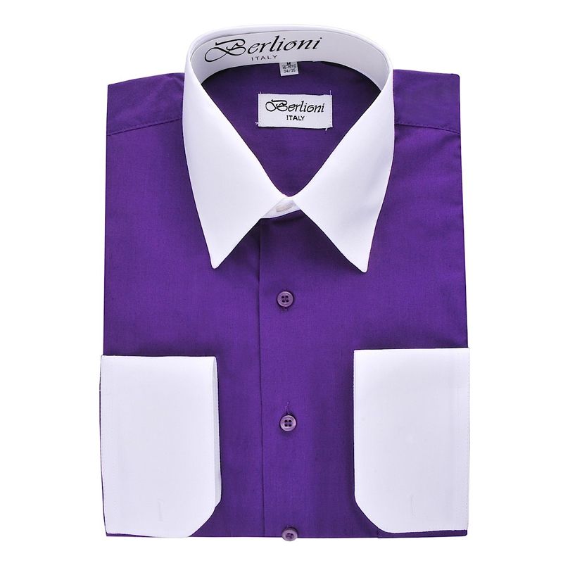 2t purple dress shirt LittleSpring Kids Toddler Boy Summer Dress Shirt, Short Sleeve, Button Down, Solid Purple, 2T