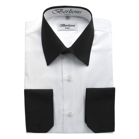 Two-Tone Dress Shirt | N°501 | White Black