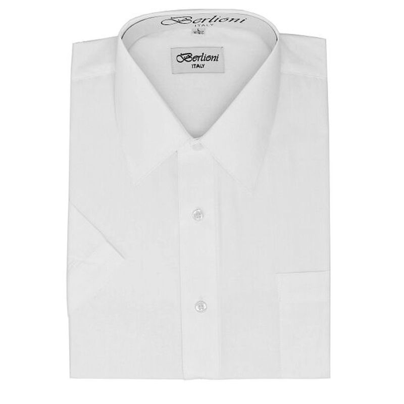 Men's Berlioni Long Sleeve Button Up Regular Fit Classic Dress