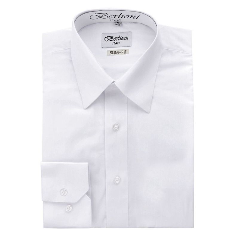 Stretch Slim Fit Shirt, White
