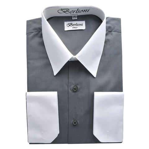 2 color dress shirts Contrast Collar Shirts | Men's Shirts