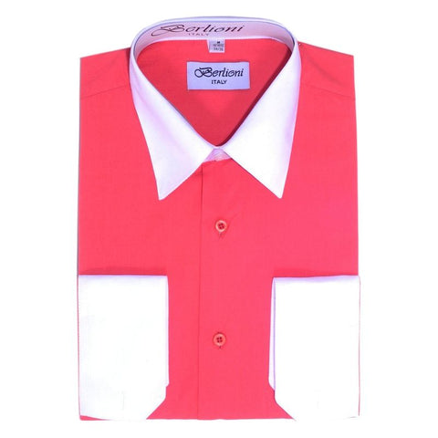 Two-Tone Dress Shirt | N°531 | Coral