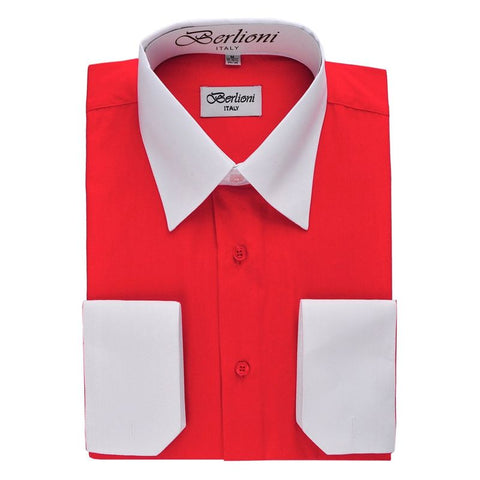 Two-Tone Dress Shirt | N°508 | Red