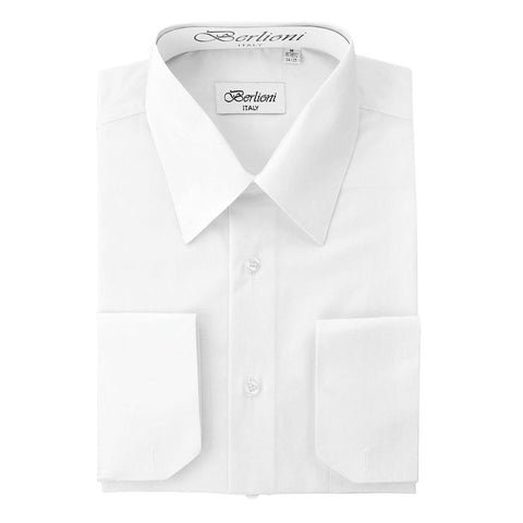 Solid French Convertible Dress Shirt – Berlioni Shirts