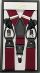 Suspenders | Burgundy
