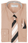 Boy's Dress Shirt/Necktie/Hanky | N°735 | Blush