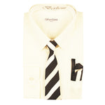 Boy's Dress Shirt/Necktie/Hanky | N°702 | Off White