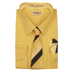 Boy's Dress Shirt/Necktie/Hanky | N°710 | Lemon