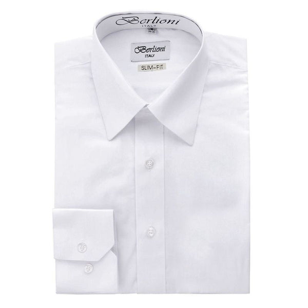 mens white dress shirts slim fit Slim-Fit Shirt | N°301 100% Cotton. YCRF_clothing Plunge Length:Shallow | 2